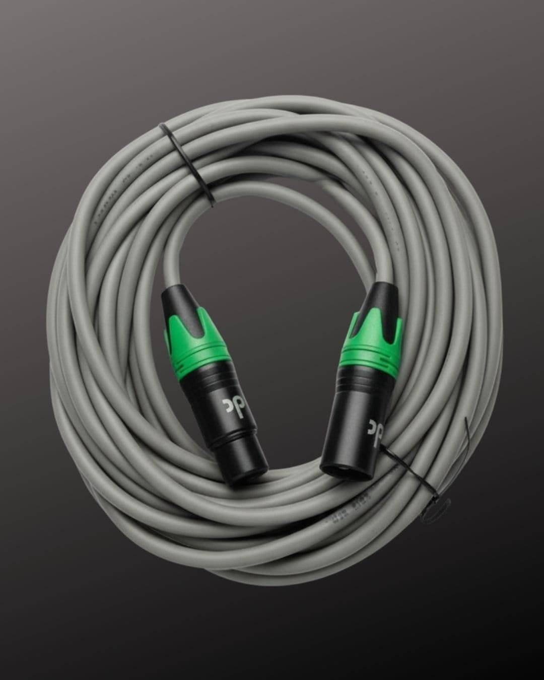 XLR Cable – Pro Balanced Male-to-Female 20 meter. | Oxygen-Free Copper. | For Podcast, DMX, Studio, Guitar, Mixer.