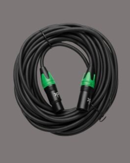 Professional XLR Microphone Cable – Balanced OFC Male to Female Cable 15 meter for DMX, Studio, Stage, Podcast, Guitar, Mixer & DMX