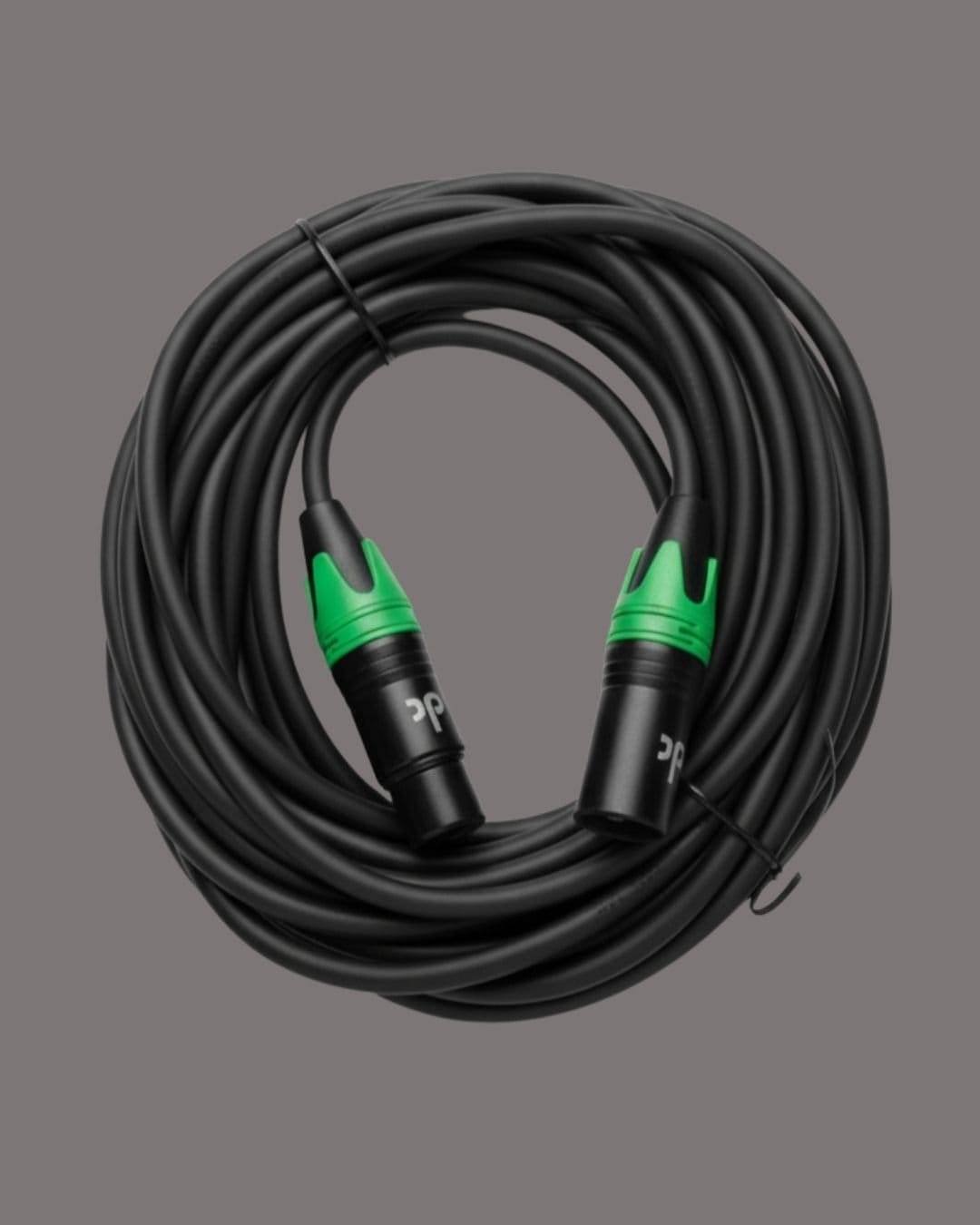 XLR Cable – Pro Balanced Male-to-Female 20 meter. | Oxygen-Free Copper. | For Podcast, DMX, Studio, Guitar, Mixer. - Image 4