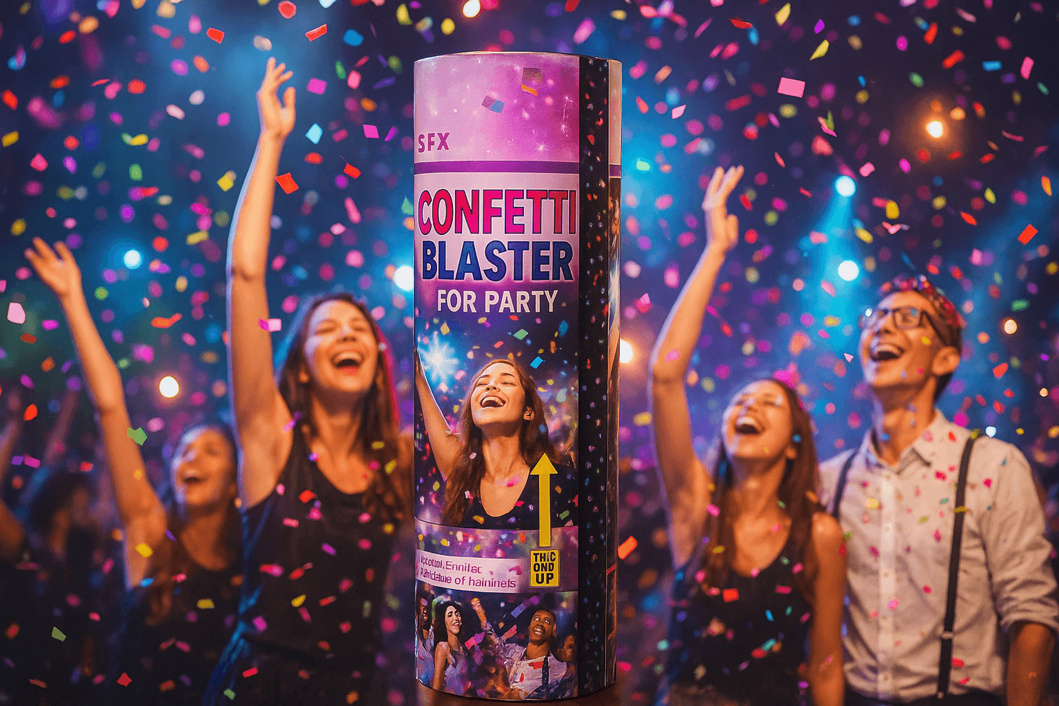 Ninja Confetti SFX Blaster – Pack of 2 For Party | Event | Wedding | Birthday | Celebrations - Image 3