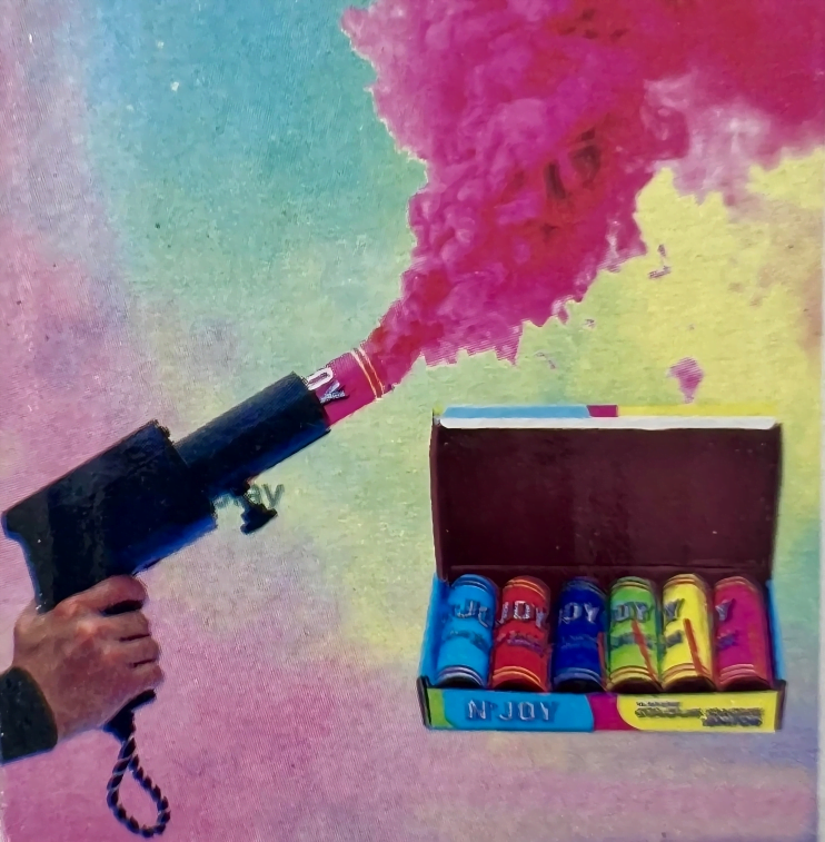 Holi Color Smoke Gun for Holi Festival, Birthday, Wedding - Image 2