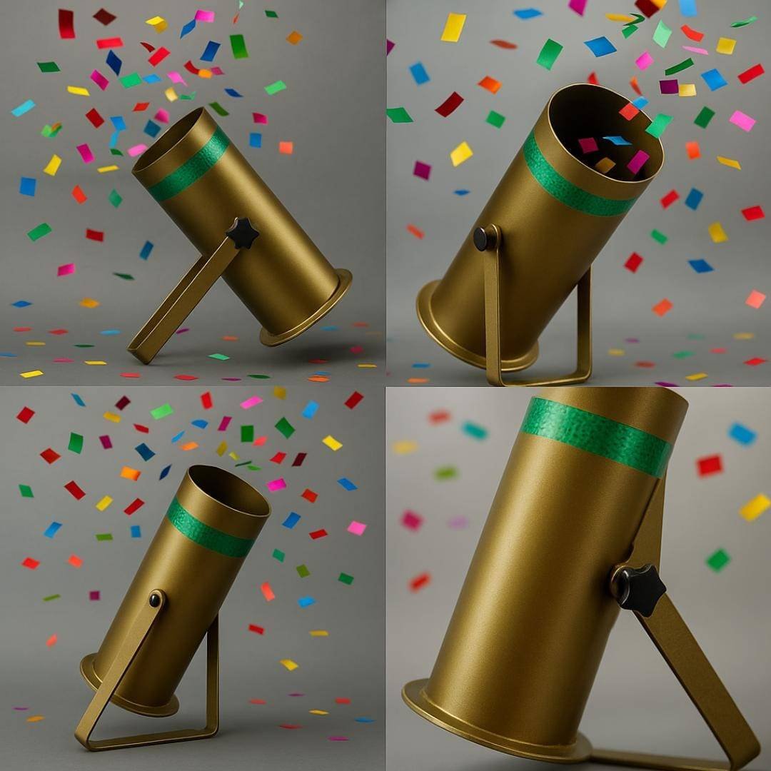 Confetti Blaster Pipe – Golden | Blaster Pipe for Event Planner - Image 6