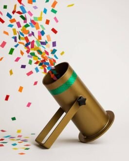 Confetti Blaster Pipe – Golden & Yellow Finish