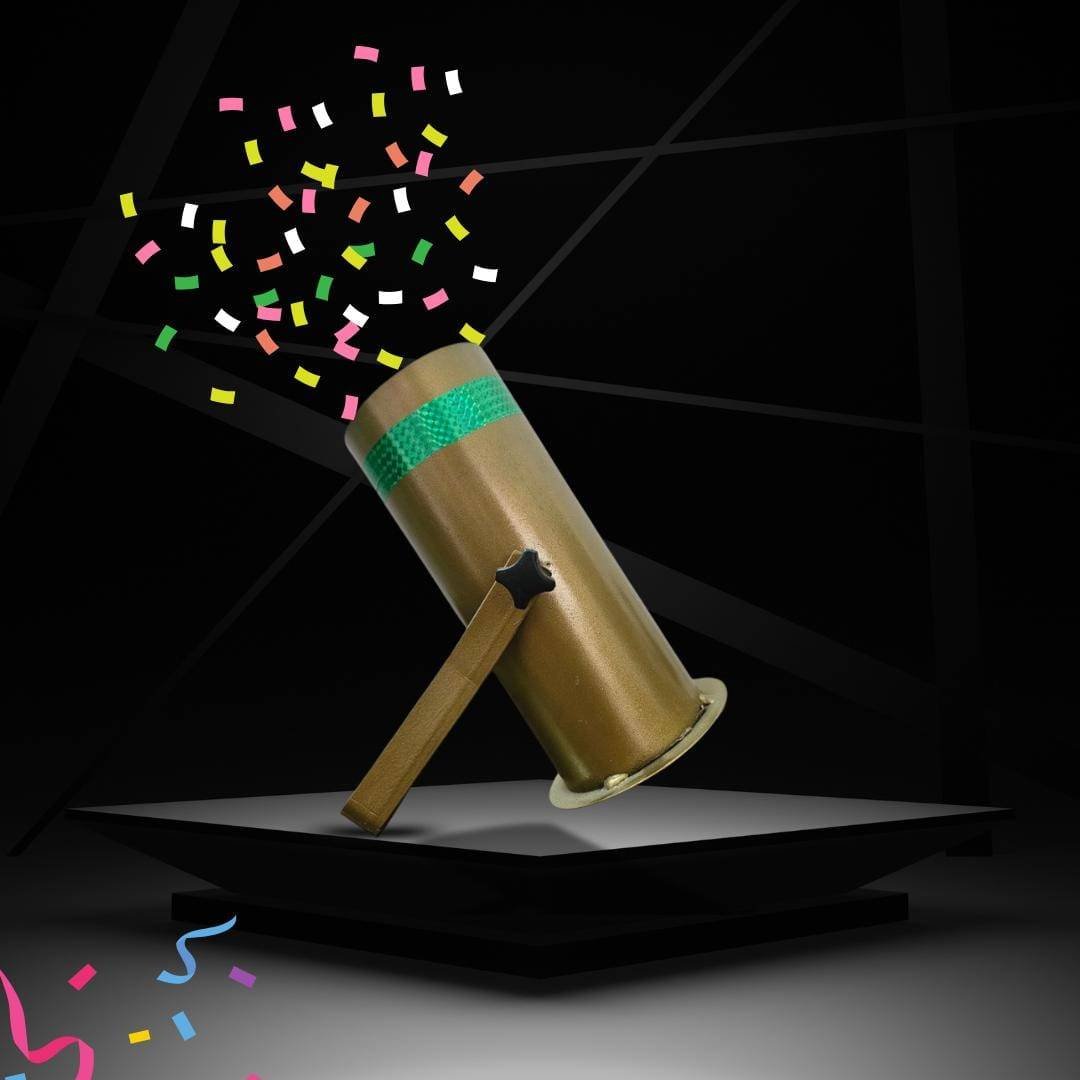 Confetti Blaster Pipe – Golden | Blaster Pipe for Event Planner - Image 3