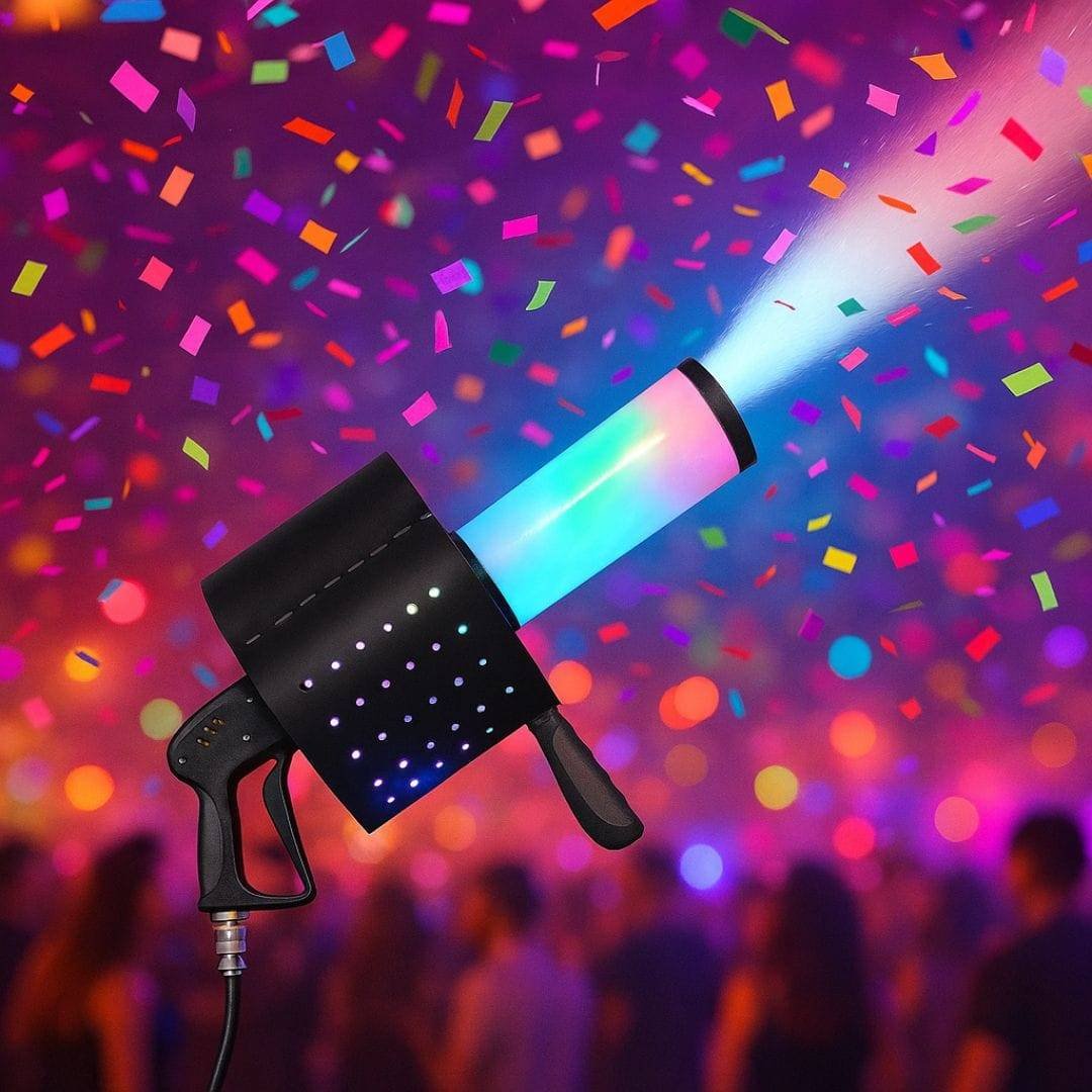 CO2 Fog Machine, Confetti Machine, LED 7-Color CO2 Jet Machine, Handheld CO2 Smoke Gun – with 3MM Gas Hose for Nightclub, Wedding, and Party Use - Image 4