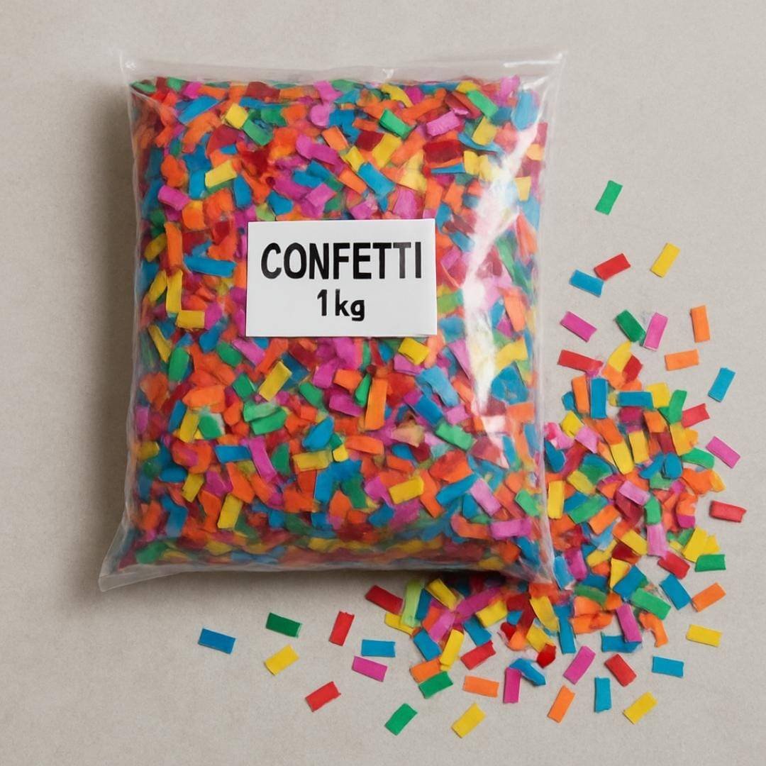 Confetti Multi Color Mix Paper – Square Shape | 1kg Pack | Premium Quality for Celebrations - Image 3