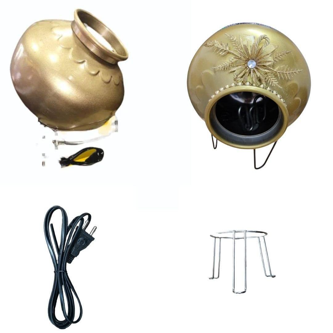 Golden Dry Ice Fog Pot Matka For Stage Effects | Wedding - Image 2