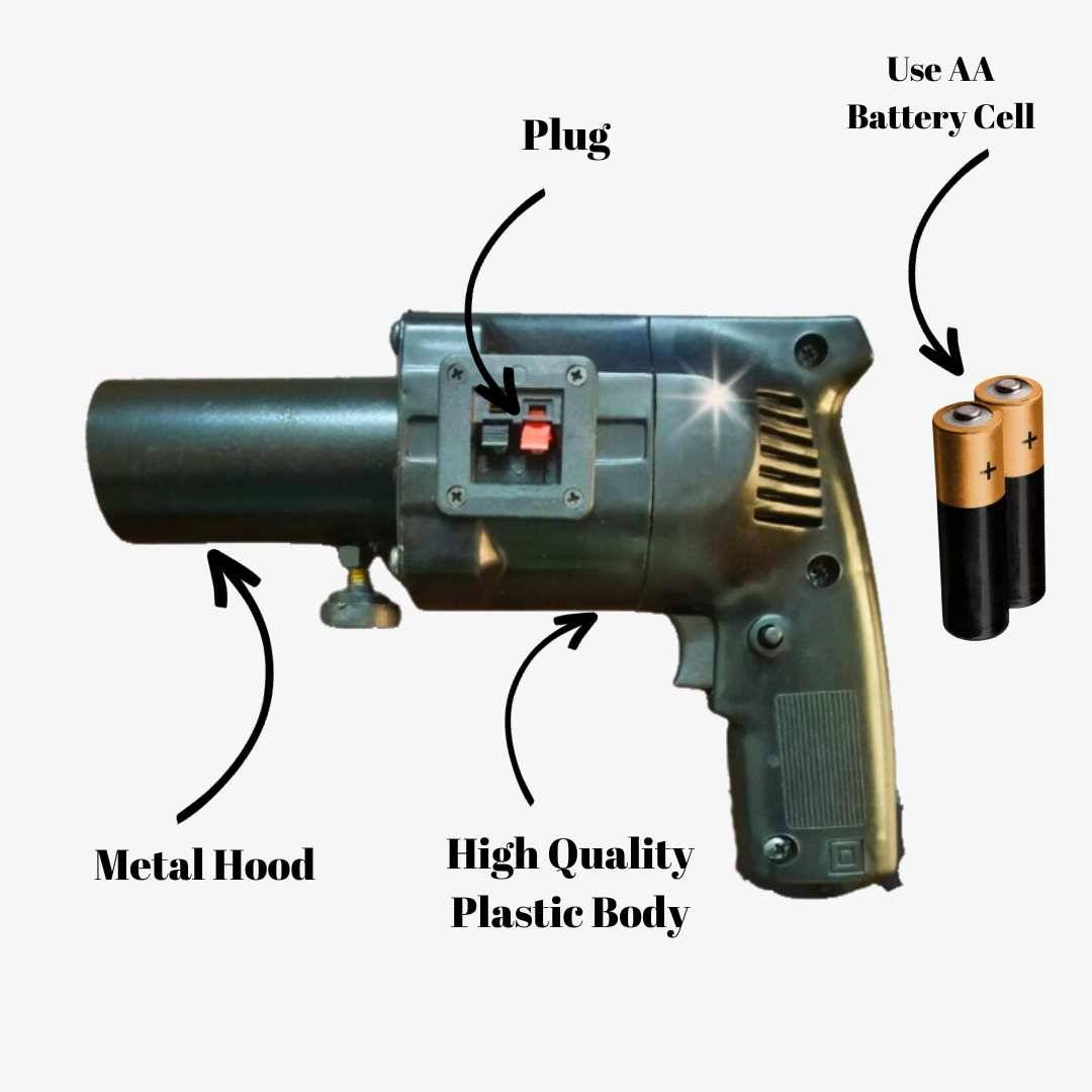 Cold Pyro Gun for Party or Wedding Celebration Diwali Gun (Black) - Image 5