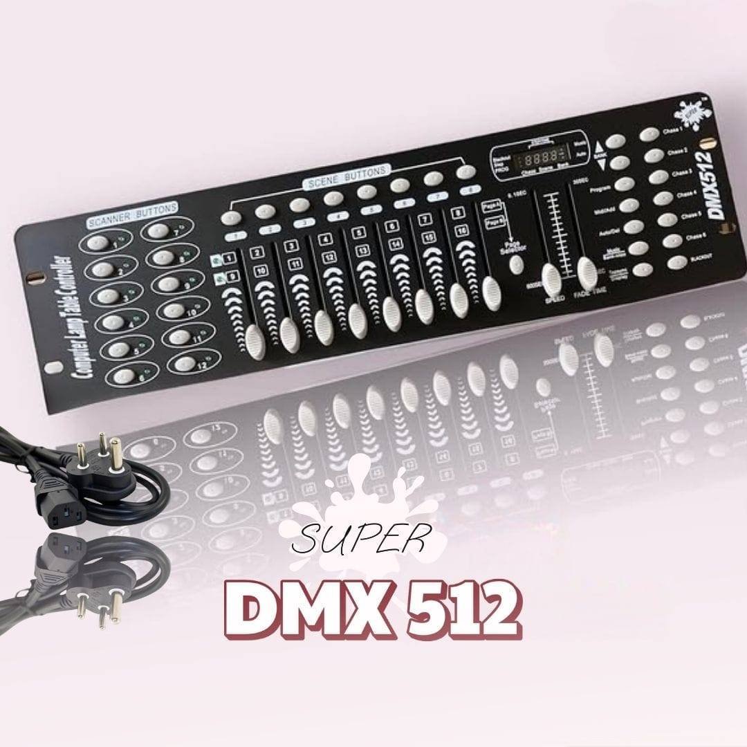 Super DMX 512 – Pro Lighting Console with Direct Power Cable