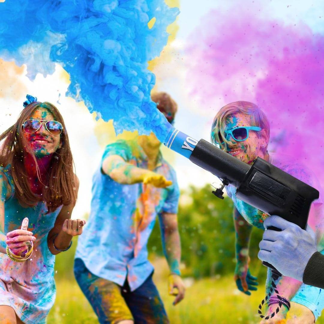 Holi Color Smoke Gun for Holi Festival, Birthday, Wedding - Image 4